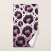 Imprimé animalier à taches de fourrure léopard ros (Serviette à main)