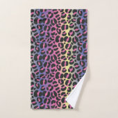 Imprimé animalier Léopard Arc-en-Ciel (Serviette à main)