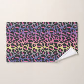 Imprimé animalier Léopard Arc-en-Ciel (Serviette à main)