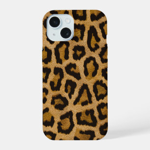 Imprimé animalier léopard marron jaune noir