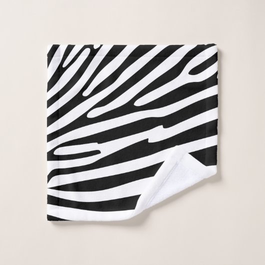 Imprimé animalier zèbre (Gant de toilette)