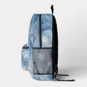 Imprimé Bleu Rose BULLETIN - Sac à dos (Droite)