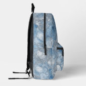 Imprimé Bleu Rose BULLETIN - Sac à dos (Gauche)