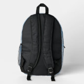 Imprimé Bleu Rose BULLETIN - Sac à dos (Verso)