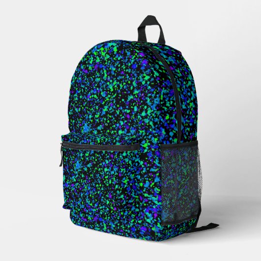 Imprimé Blue Splatter - Sac à dos (Coin arrière droit)