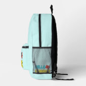 Imprimé Bonjour Sac à Dos Été (Droite)