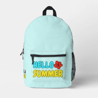 Imprimé Bonjour Sac à Dos Été