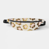 Imprimé chic léopard doré et rose pastel Animal (Recto)