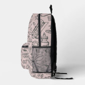 Imprimé Conception de sac à dos d'objets scolaires uniques (Droite)