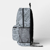 Imprimé Conception de sac à dos d'objets scolaires uniques (Droite)
