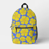 Imprimé Conception Florale sur sac à dos (Recto)