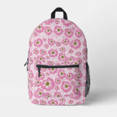 Imprimé Conception Rose sauvage sur sac à dos (Recto)