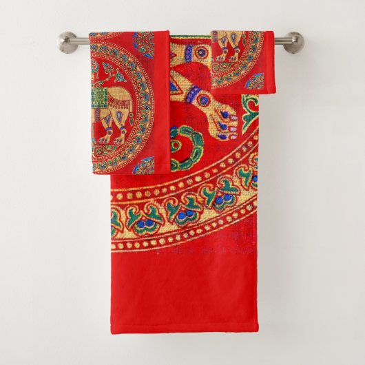 imprimé d'éléphants est-indiens (En situation)