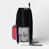 Imprimé D'Maglio et le sac à dos noir (Droite)