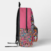 Imprimé Drôle Vibrant Cat Motif sac à dos (Gauche)