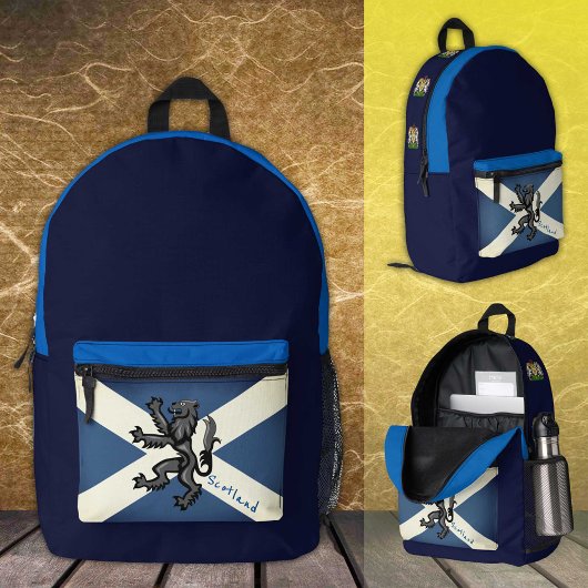 Imprimé Écosse, sac à dos Rampant, drapeau écossais /vinta