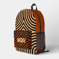 Emballage d'illusion et sac à dos de monogramme pe