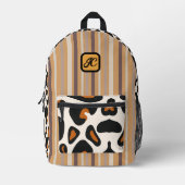 Imprimé Empreinte de léopard Lefty sac à dos avec Monogram (Recto)
