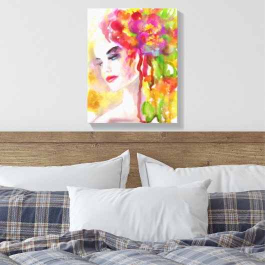 Imprimé en toile Ressort femme. (Insitu(Chambre))