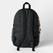 Imprimé Filles mignonne sac à dos mode, fleurs sac à dos (Verso)