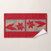 imprimé fleur et ombre (Serviette à main)