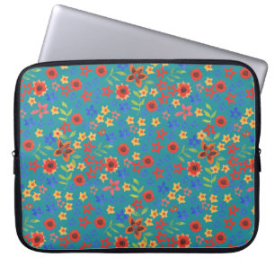 Imprimé Floral Rétro sur Housse de Portable Sarcel