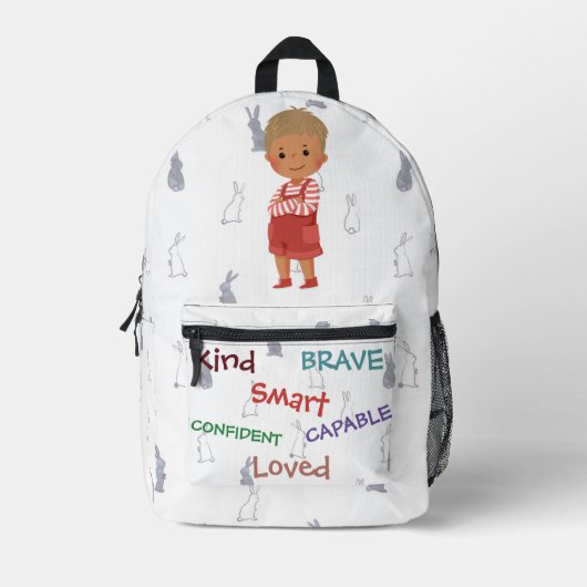Imprimé Gentil Capable Intelligent Aimé - Sac à dos person (Recto)