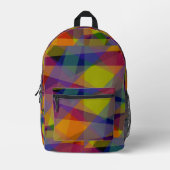 Imprimé Géométrique foncée - sac à dos (Recto)