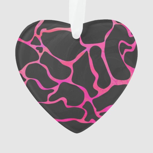 Imprimé girafe rose vif et noir (dos)