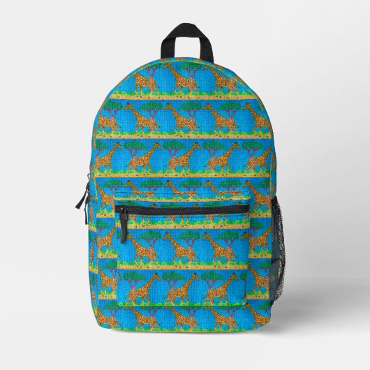 Imprimé Girafe - Sac à dos (Recto)