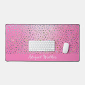Imprimé Guépard Rose Pailleté (Clavier et souris)