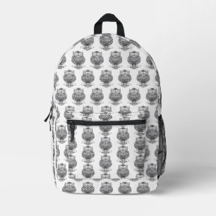 Imprimé Hibou (blanc) - Sac à dos