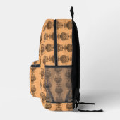 Imprimé Hibou (orange) - Sac à dos (Droite)