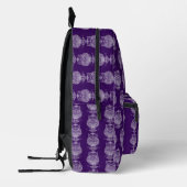 Imprimé Hibou (violet) - Sac à dos (Gauche)
