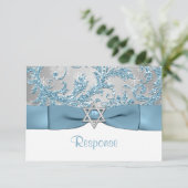 IMPRIMÉ - Hiver Wonderland Bat mitzvah RSVP (Debout devant)