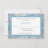 IMPRIMÉ - Hiver Wonderland Bat mitzvah RSVP (Dos)