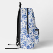 Imprimé Joli sac à dos Floral bleu (Gauche)