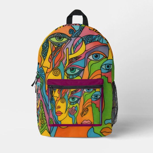 Imprimé Le sac à dos funky (Recto)