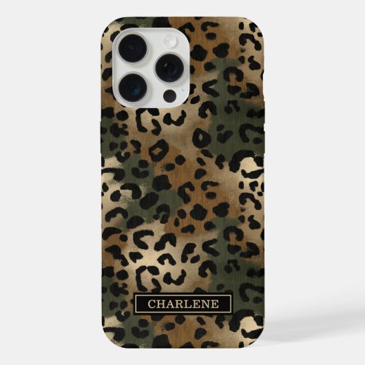 Imprimé Léopard Camo Monogrammé (Verso)
