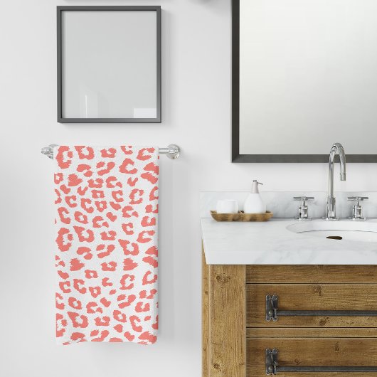 Imprimé léopard corail