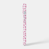 Imprimé Léopard Rose Monogrammé Moderne (Côté gauche)