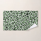 Imprimé léopard vert menthe Tendance Chic (Serviette à main)