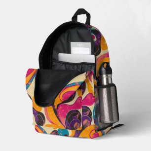 Imprimé les années 70 sac à dos Retro Dream