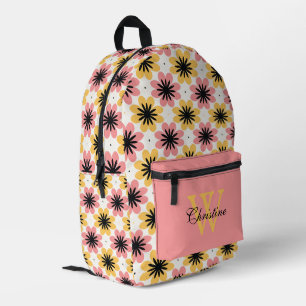 Imprimé Les rêves floraux roses de la fille : sac à dos pe