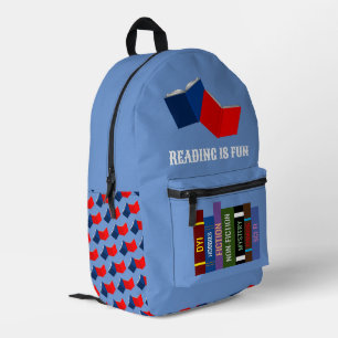 Imprimé Lire est un sac à dos amusant