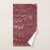 imprimé marbre rouge brique (Serviette à main)