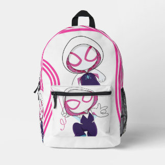 Imprimé Mignon Sac à Dos Chibi Enfants Spider Gwen