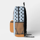 Imprimé Mignon sac à dos de chiot mangeur de devoirs bleu (Droite)