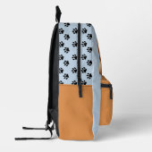 Imprimé Mignon sac à dos de chiot mangeur de devoirs bleu (Gauche)