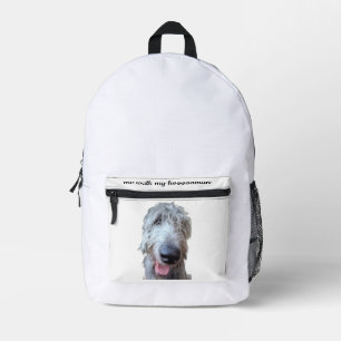 Imprimé Moi promène mon Hoooooman Sac à dos Irish Wolfhoun